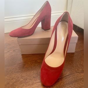 🚫SOLD🚫Preowned Gianvito Rossi Suede Linda 85 Pumps, size 41